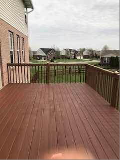 Deck surface after refinishing