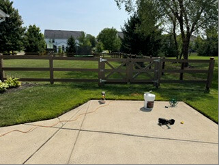 Fence and gate project in Chad's backyard