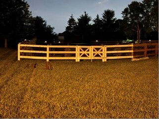 Fence and gate project in Chad's backyard